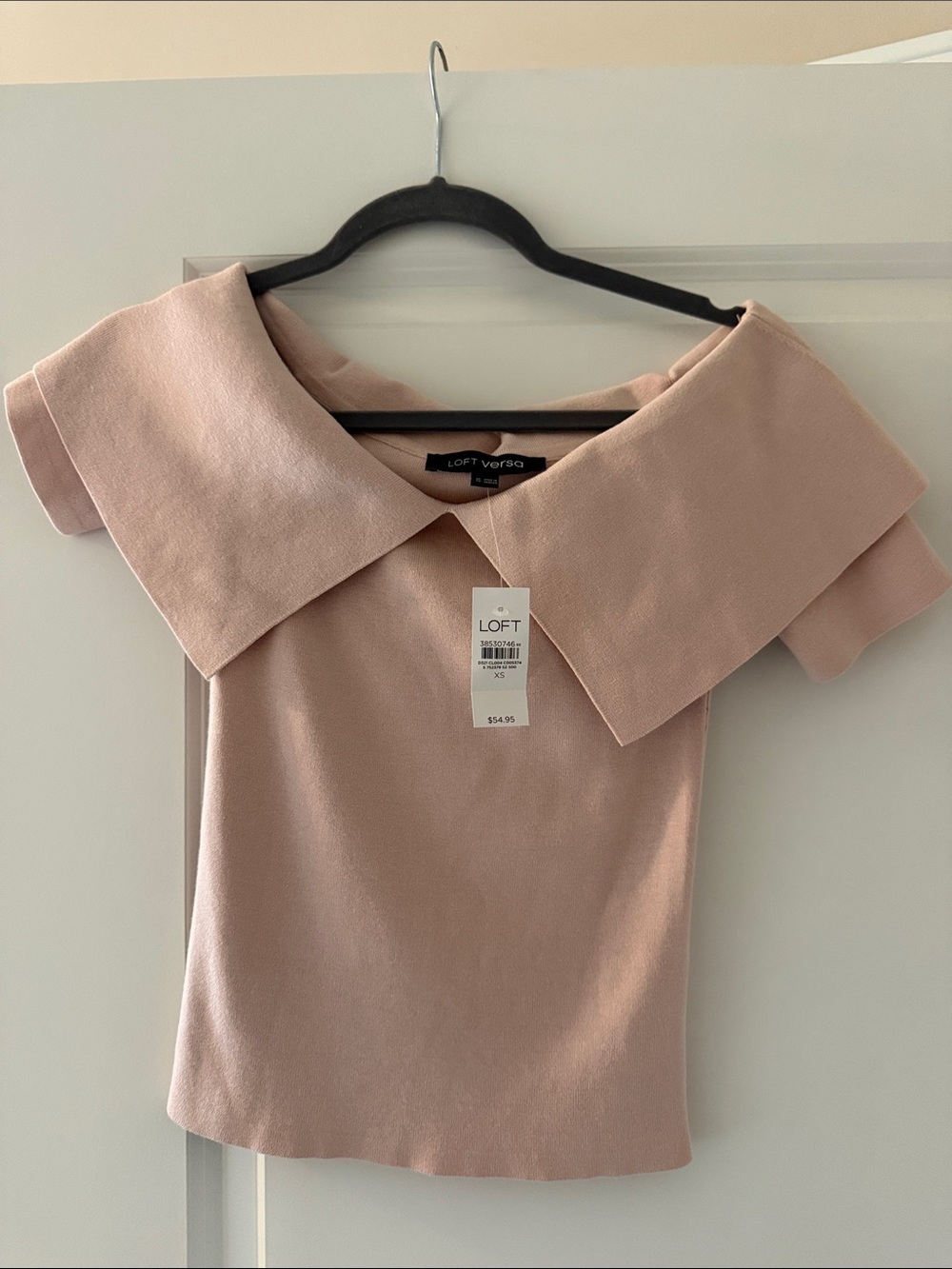 LOFT Dusty Pink Off-Shoulder Top NWT